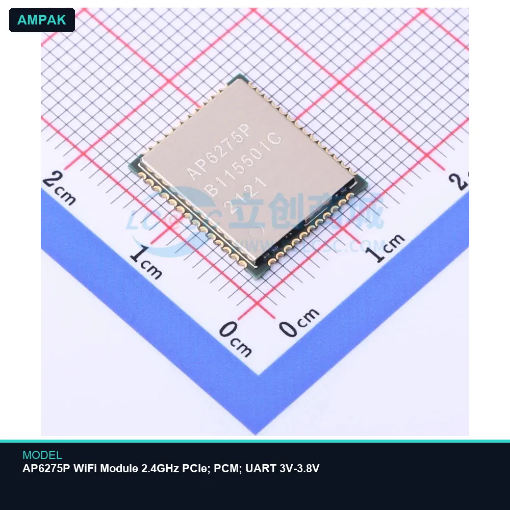 AMPAK AP6275P WiFi Module 2.4GHz PCIe; PCM; UART 3V-3.8V