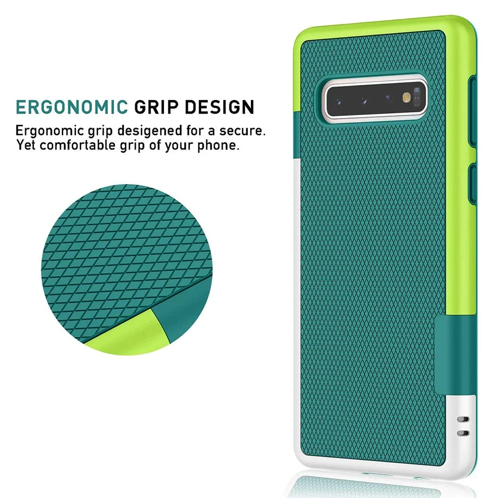 Slim Hybrid Shockproof Phone Case Voor Samsung Galaxy S10 Plus S9 Plus S10 S10e S9 S8 S7 S7 Rand S6 case 3 Kleur Soft Tpu Cover