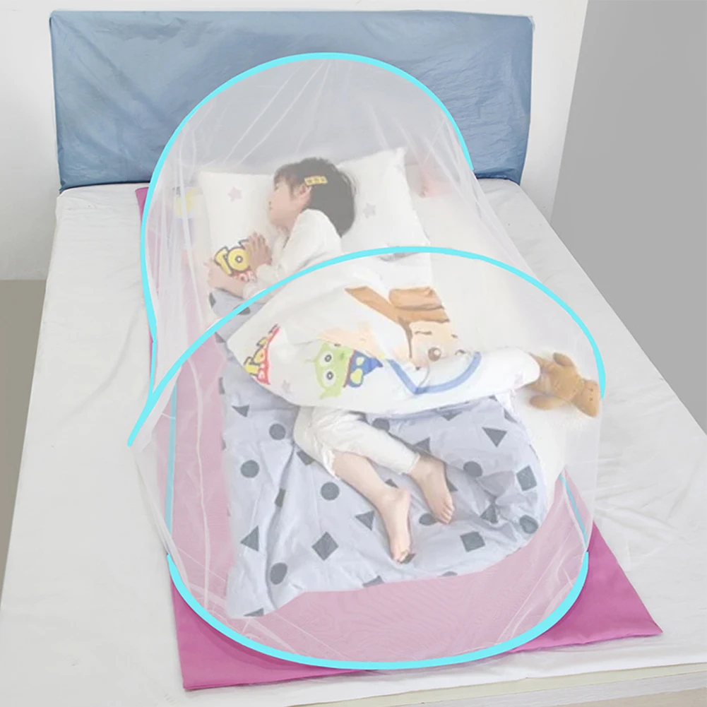 Foldable Mosquito Net with Zipper Outdoor Camping Mosquito Net Portable Pop Up Mosquito Net for Baby Adults Trip