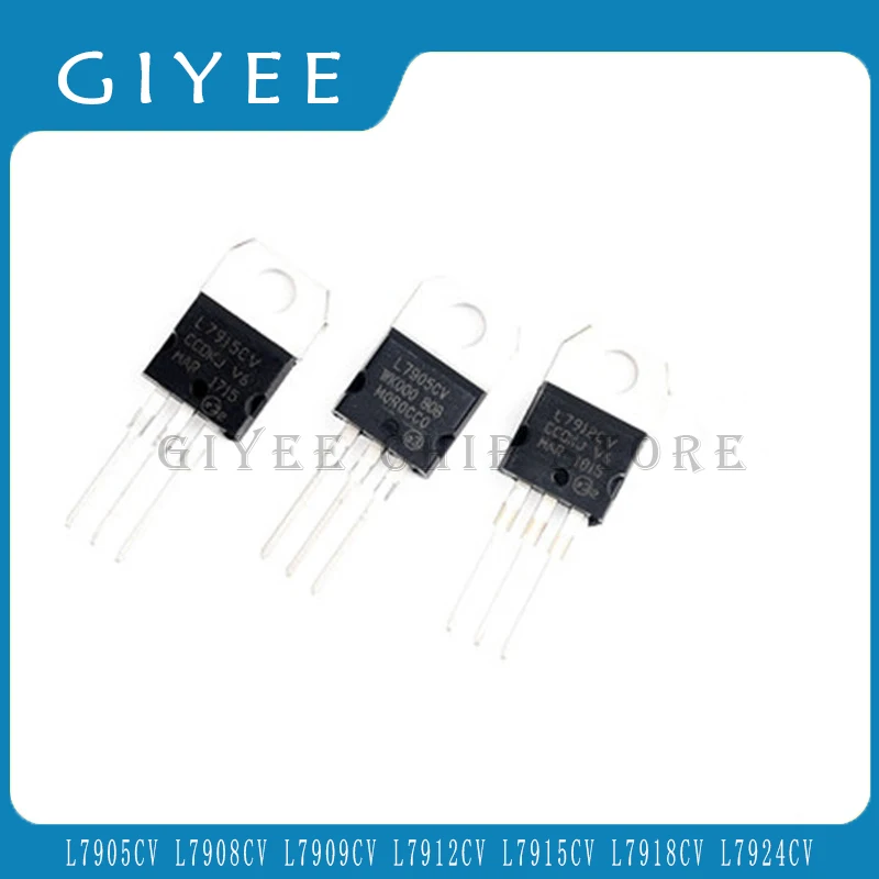 10 шт. L7905CV L7908CV L7909CV L7912CV L7915CV L7918CV L7924CV L7905 L7908 L7909 L7912 L7915 L7918 L7924 TO220