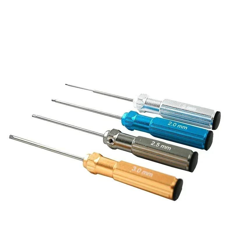 RC Tools 4 pcs hex screw driver set titanium plating hardened 1.5 2.0 2.5 3.0mm screwdriver For helicopter toys