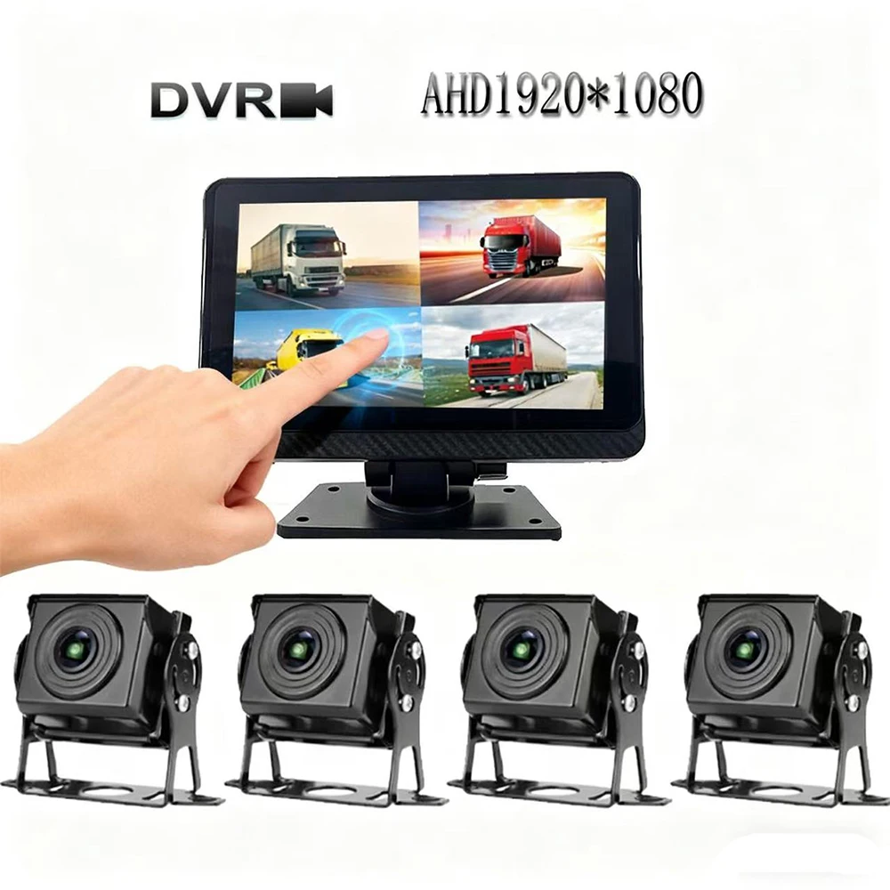 كاميرا عكسية تعمل باللمس للوسائط المتعددة مقاس 7 بوصة للسيارات والشاحنات لوحة قيادة مقاومة للماء مستشعر صورة Carcam AHD #2