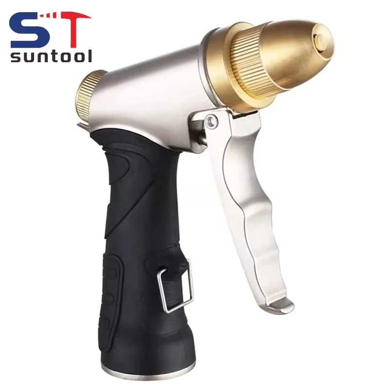 Upgrade Garden Hose Nozzle Sprayer with Metal Handheld Water Nozzle