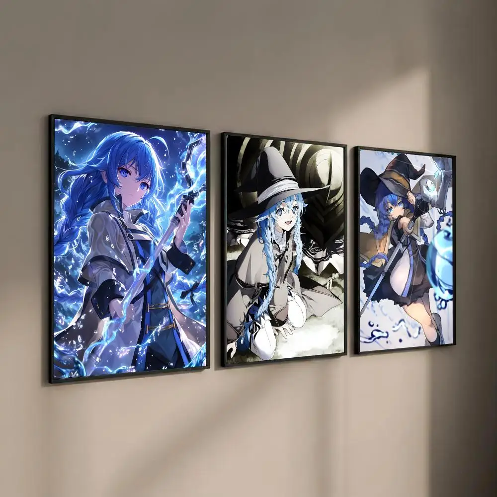 Mushoku Tensei Jobless Reincarnation Poster Waterproof Sticky Wall Art Print For Bedroom Living Room Hallway Bar Home Decor