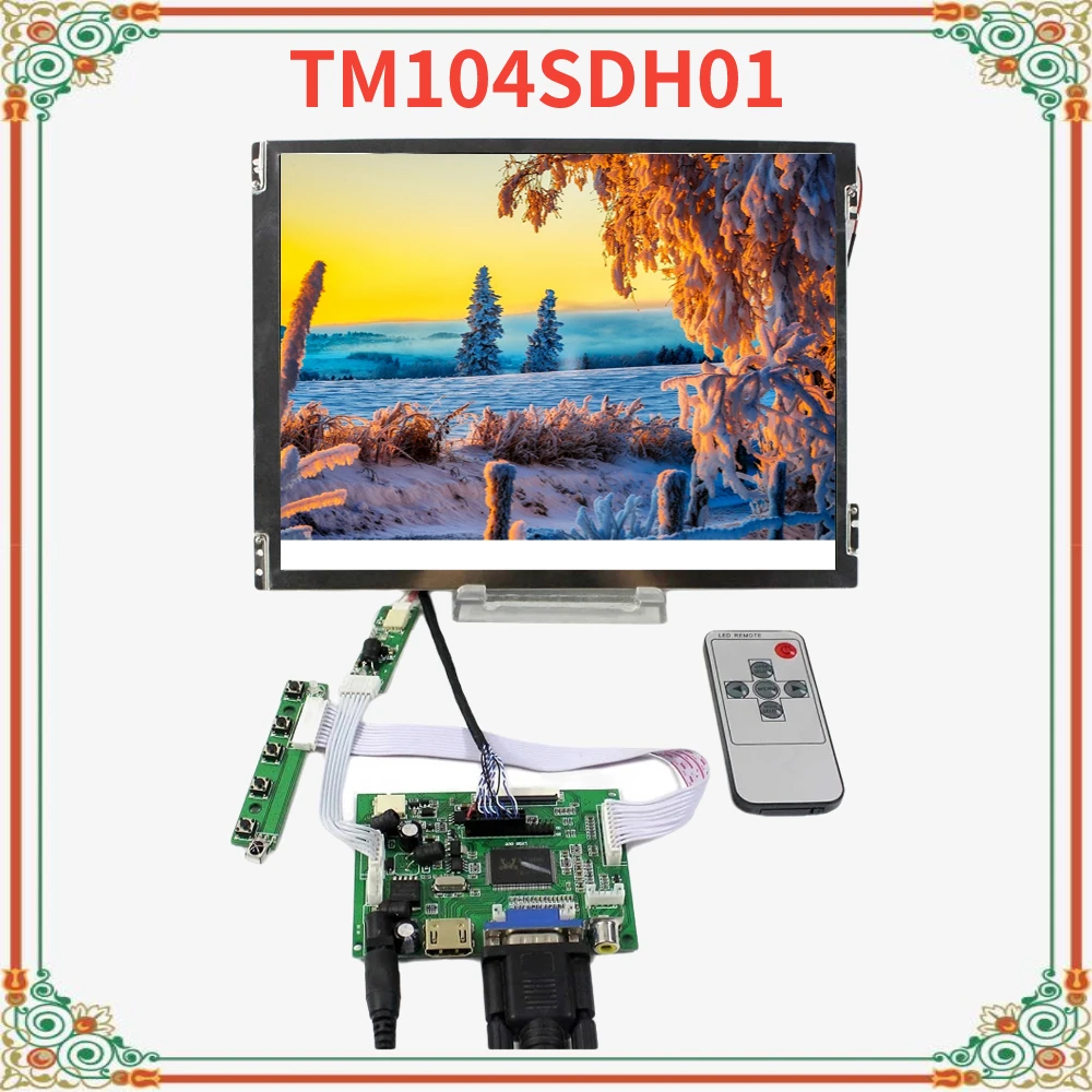 

HD MI+VGA+2AV LCD Controller Board VS-TY2662-V1 With 10.4inch 800x600 TM104SDH01 LCD Screen 10.4inch Monitor