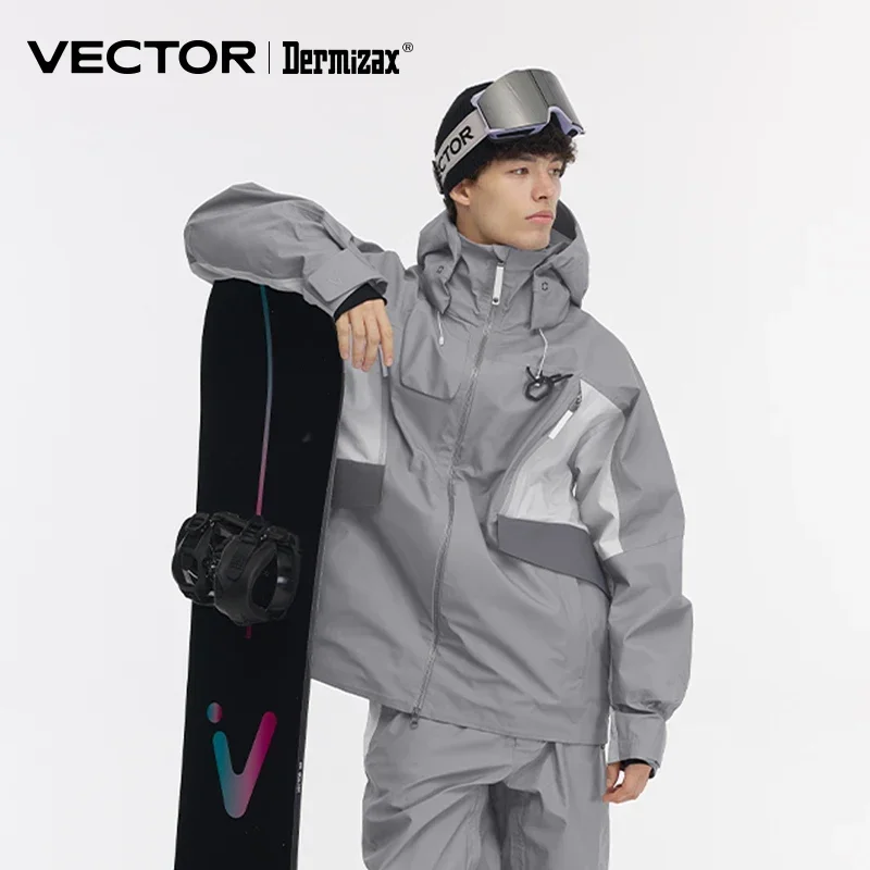 VECTOR Ski Suit Set Women Man Winter Women Jackets and Pants Warm Waterproof Women Jackets Pants Outdoor Ski Bike Camping