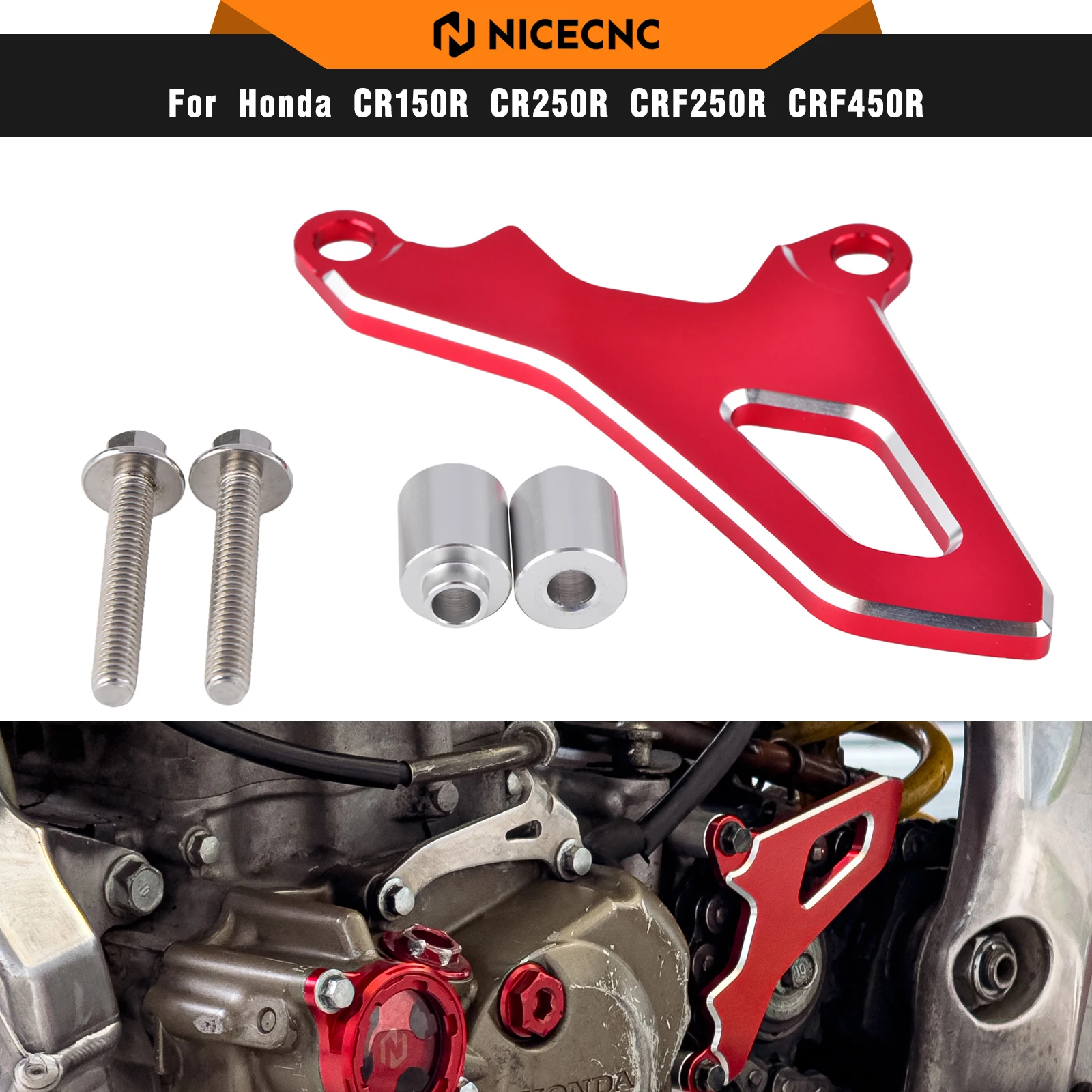 

NICECNC For Honda CRF450R 2005-2007 Front Sprocket Cover Guard For Honda CRF150R 2007-2020 CRF450X 2005-2017 CRF 450R 150R 450X