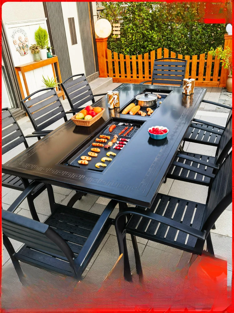 Outdoor tables and chairs courtyard garden terrace leisure