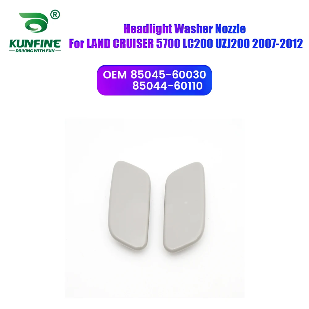 

Car Headlight Front Bumper Washer Spray Nozzle Jet Headlamp Pump Cover For LAND CRUISER 2007-2012 85045-60030 85044-60110