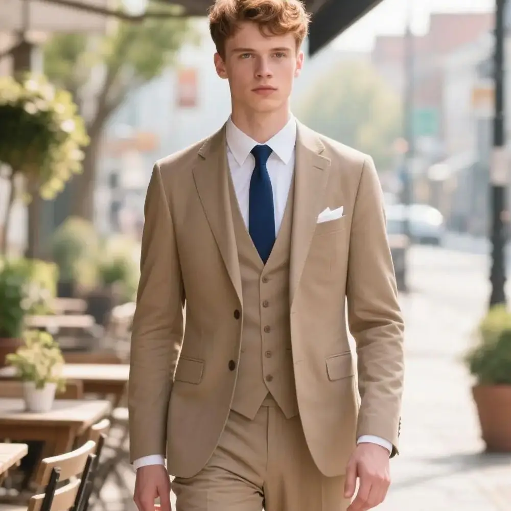 

3 peças, jaqueta regular, colete, calças, terno formal masculino, festa de casamento, casual