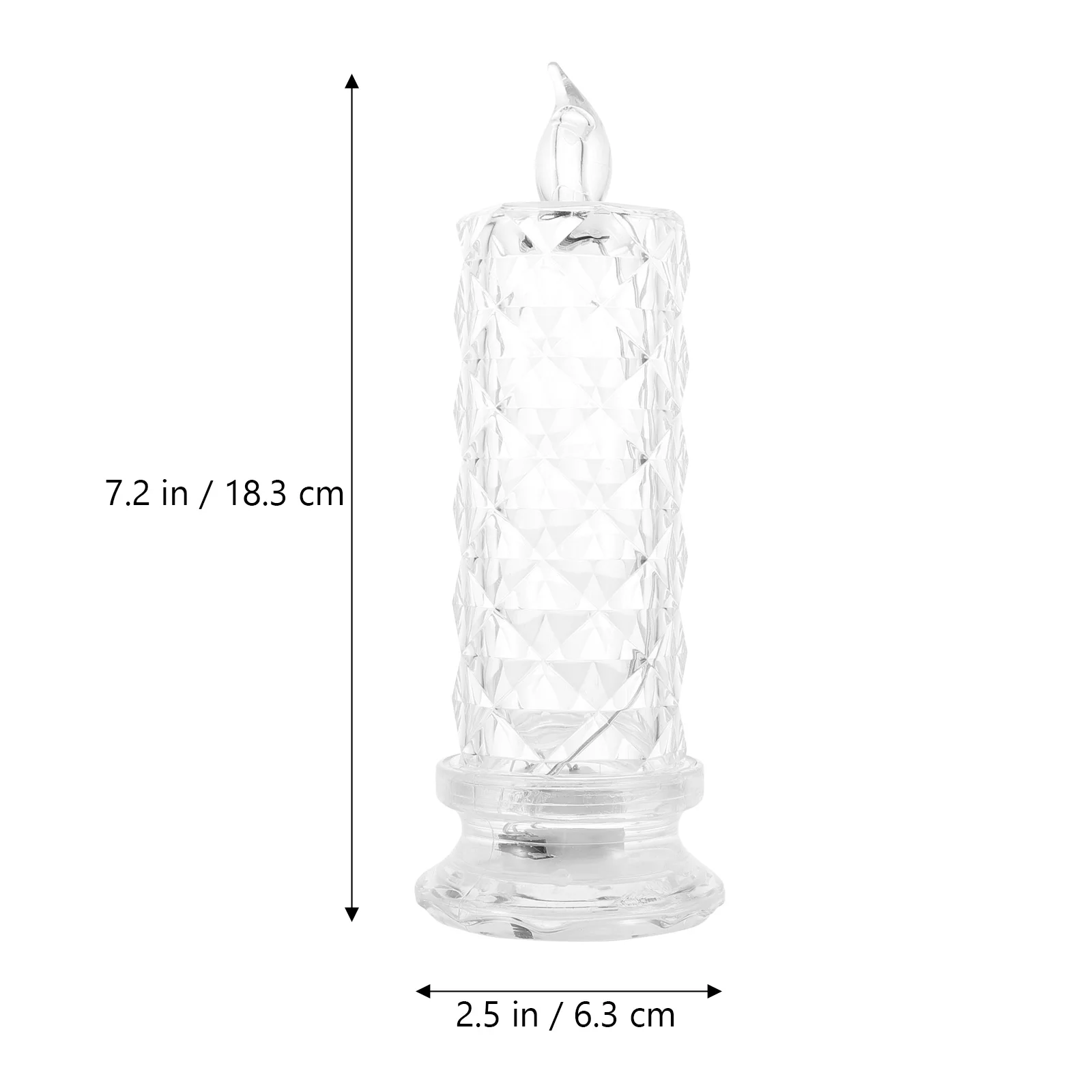 

LED Electronic Lamp Realistic Flameless Plastic Home Decor Romantic Party Lights Artificial Wax Warm Glow