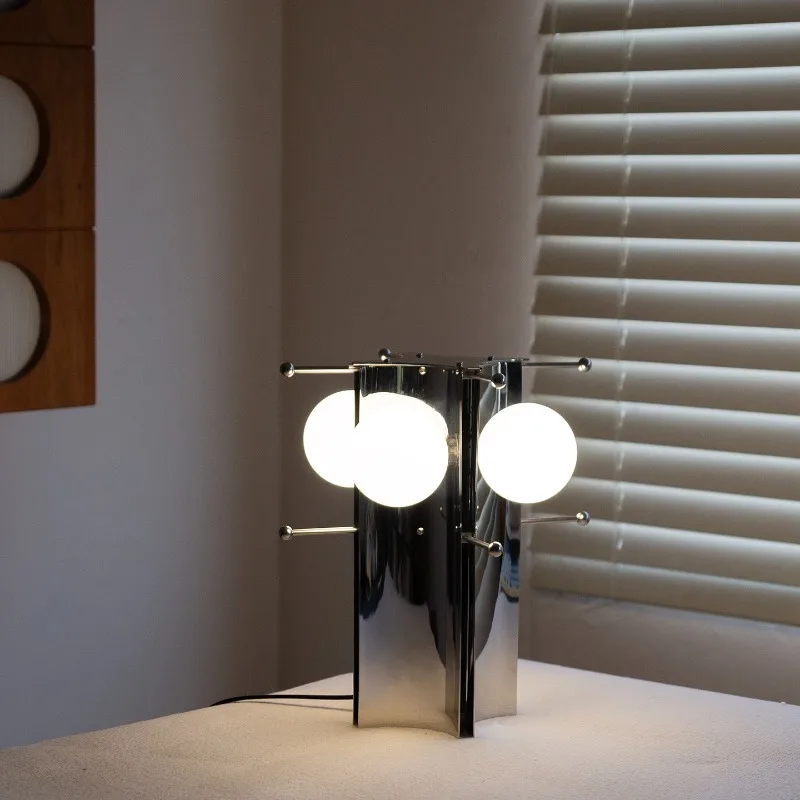 

Round ball table lamp, decorative atmosphere lamp, ball lamp retro futuristic