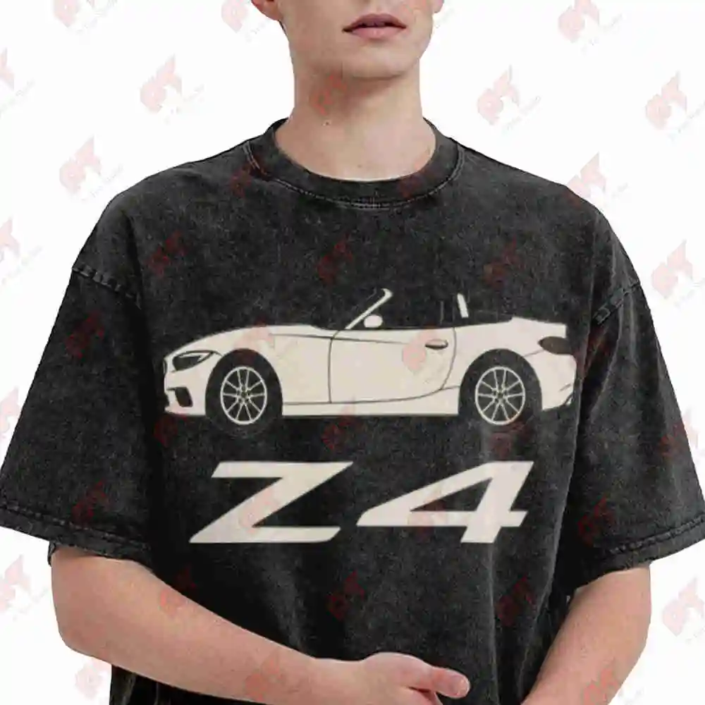Z4 Roadster German Auto Vintage Washed Tee Pure Cotton T-Shirt