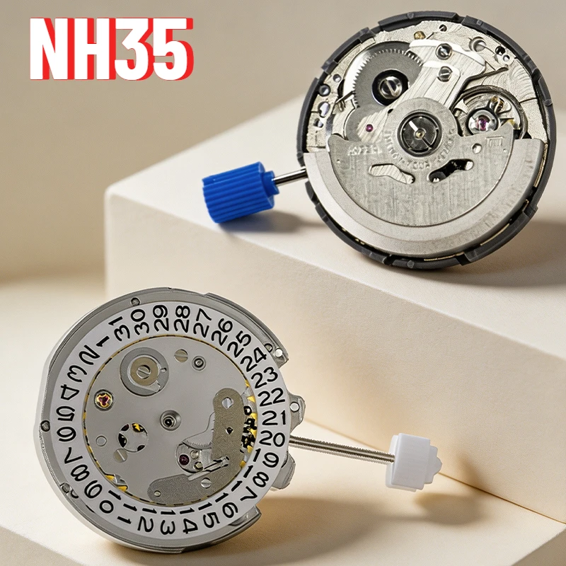 Japan/China NH35 Movement Can Replace NH35 Movement Date At 3 O'clock Calendar High Accuracy Automatic Mechanical NH35A