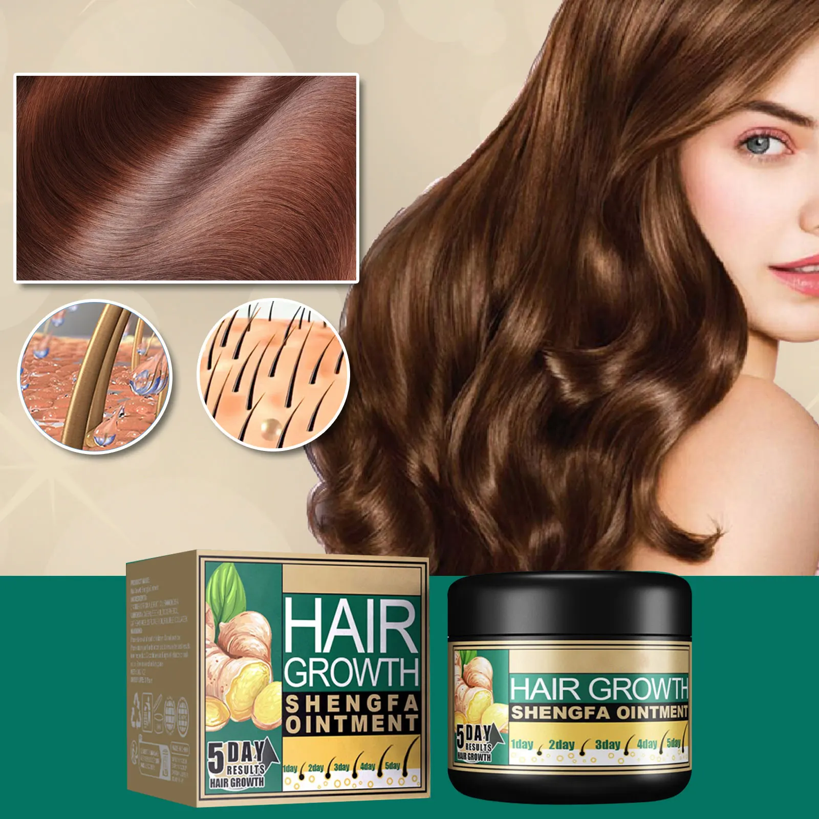

Ginger Hair Conditioner Promote Hair Regrowth Repair Damage Soft Smooth Control Oil Scalp Treatment Moisturize Nourish Hair Care