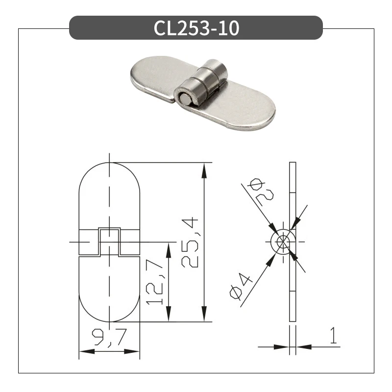 304 Stainless Steel Hinge Cabinet Door Spindle Any Stop Torque Mounted Wooden Box Lotus Leaf Furniture Hinge CL253-4A