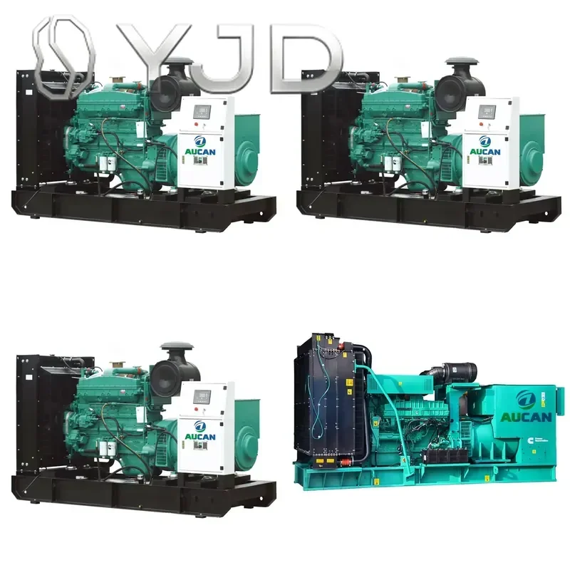 Aucan Silent Type Open Frame Industrial Generator 20-100kVA 50/60Hz 230V 1800 RPM ATS Remote Control for Engine