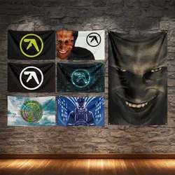 Aphex Twin Flag Polyester Digital Printing Music Banner For Decoration