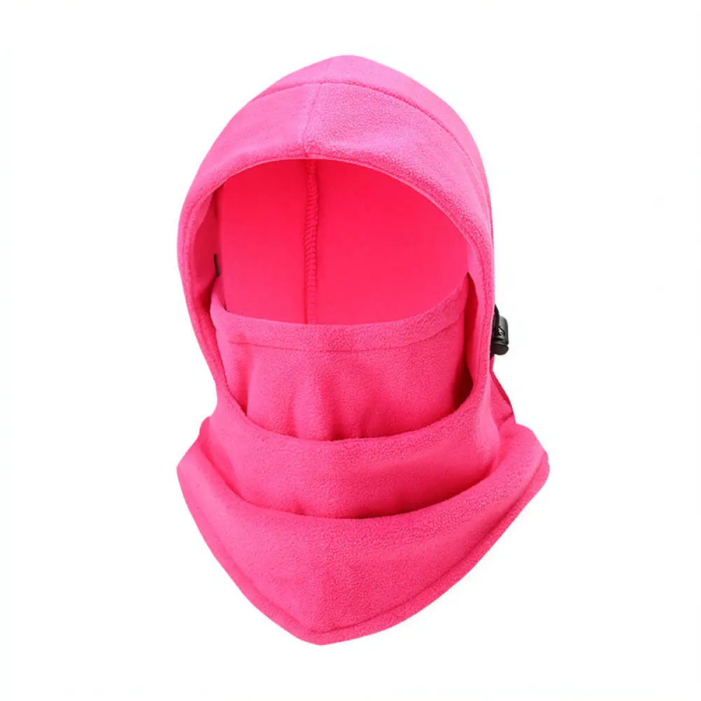 Winter Warm Balaclava Fleece Face Mask For Cycling Skiing Outdoor Activities Windproof Neck Warmer Unisex Hood