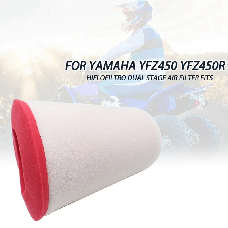 Motorcycle Air Filter For Yamaha YZ450 YFZ450X 2004-2013 YFZ450SE 2009-2021 YFZ450R Motorcycle Accessories