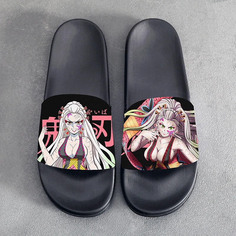 

Summer Sandals Slippers Anime Demon Slayer Daki Cosplay Slippers Cartoon Shoes For Men Women Unisex Halloween Gift