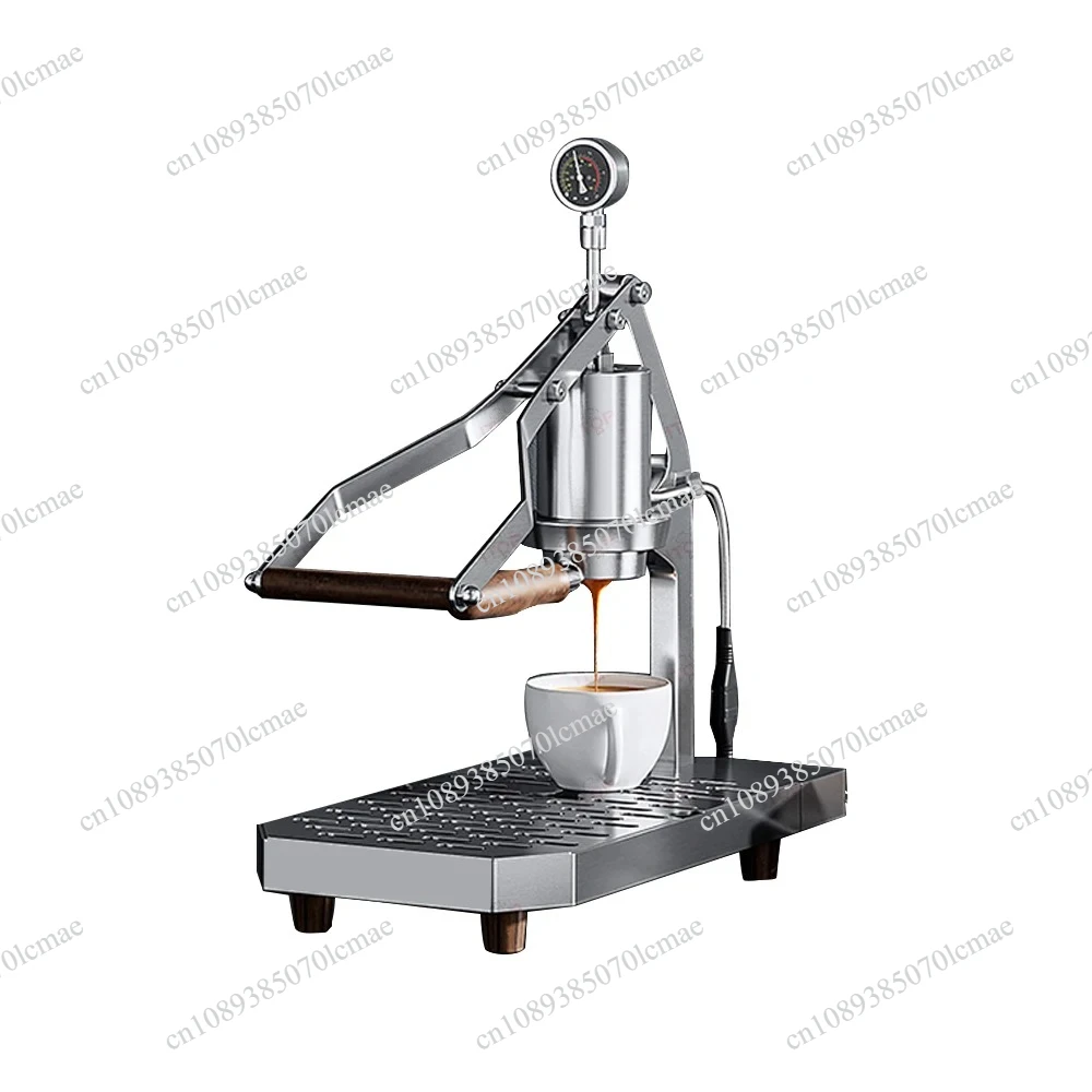 Lever Pull Manual Stainless Steel Espresso Coffee Machine Italian Multifunctional Hand Press Coffee Machine