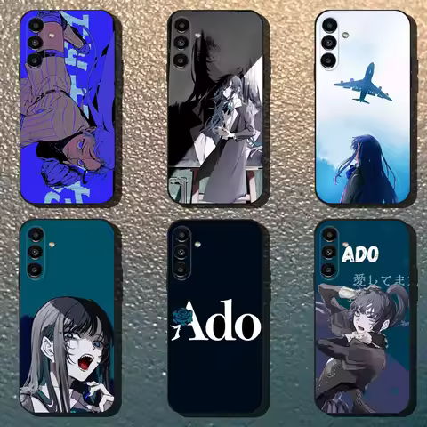 Ado Japanese Phone Case For Samsung Galaxy A13,A21s,A22,A31,A32,A52,A53,A71,A80,Soft Black Shell