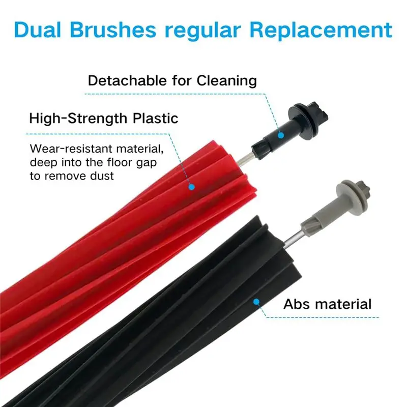 AA81-18PCS Replacement Accessories For Roborock S8/S8+/S8 Pro Ultra Robot Vacuum Cleaner Double Main Brushes Mop Cloth HEPA Filt