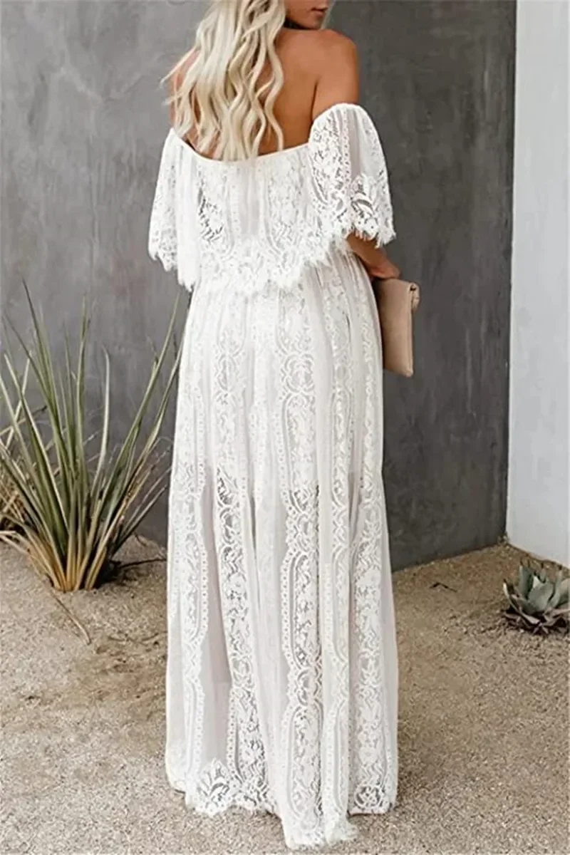 Off Shoulder Maternity Dress Photoshoot Pregnant Photography Clothes Lace Pregnancy Shooting Gowns Wedding Woman's Evening Dress