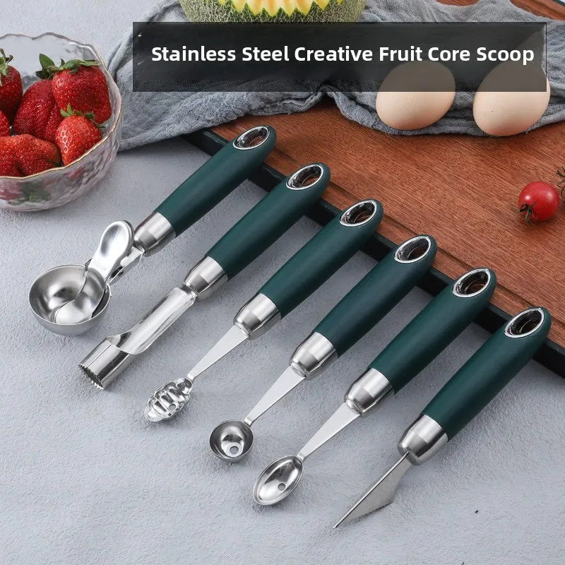 304 Stainless Steel Kitchen Tools Fish Scale Scraper Fruit Knife Ball Spoon Peeler Bottle Opener Noodle Peeler Shrimp Line Knife