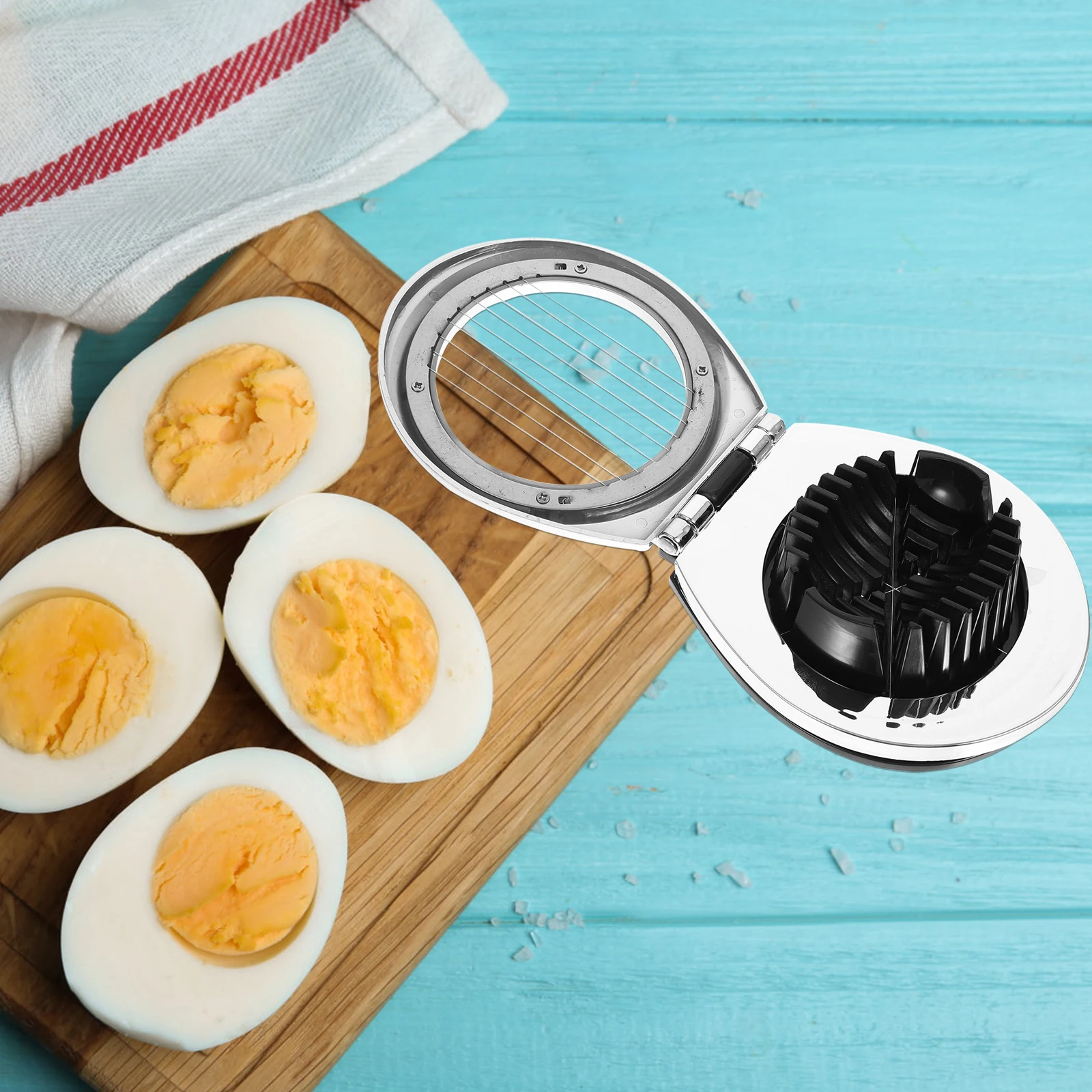 

Egg Cutter for Cutting Boiled Eggs Stainless Steel Slicer Wire Sliced ​​eggs Metal