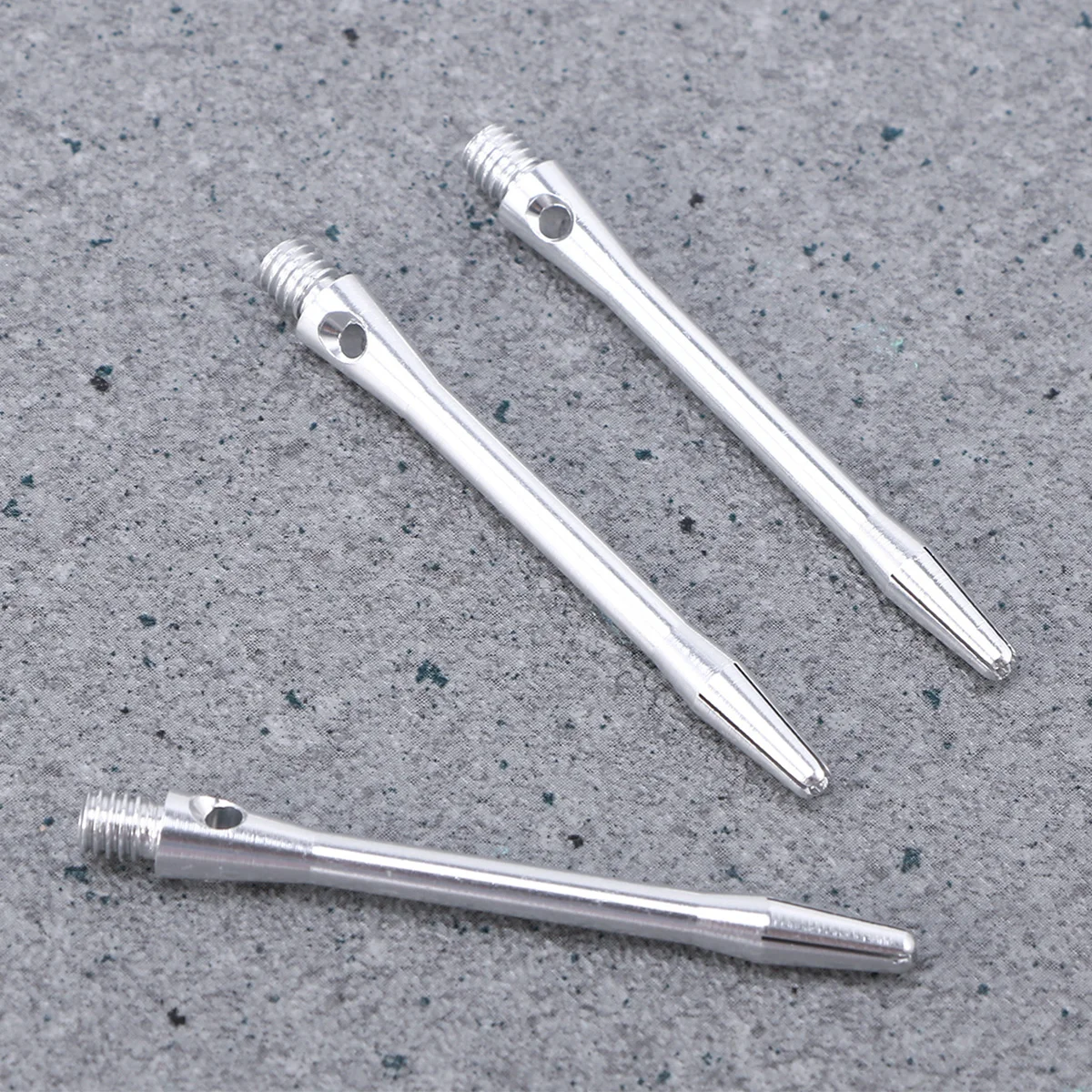 

3pcs 45mm Aluminium Alloy Shafts Metal Stems Standard 2BA Thread Silver Accessories Medium Length 48mm Front