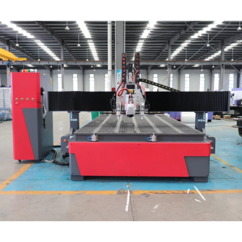 2-in-1 ATC CNC Router for Wood Plywood Aluminum Oscillating Knife Cutter for Rubber Acrylic Fabric 3 Axis 3015 1325 Machine