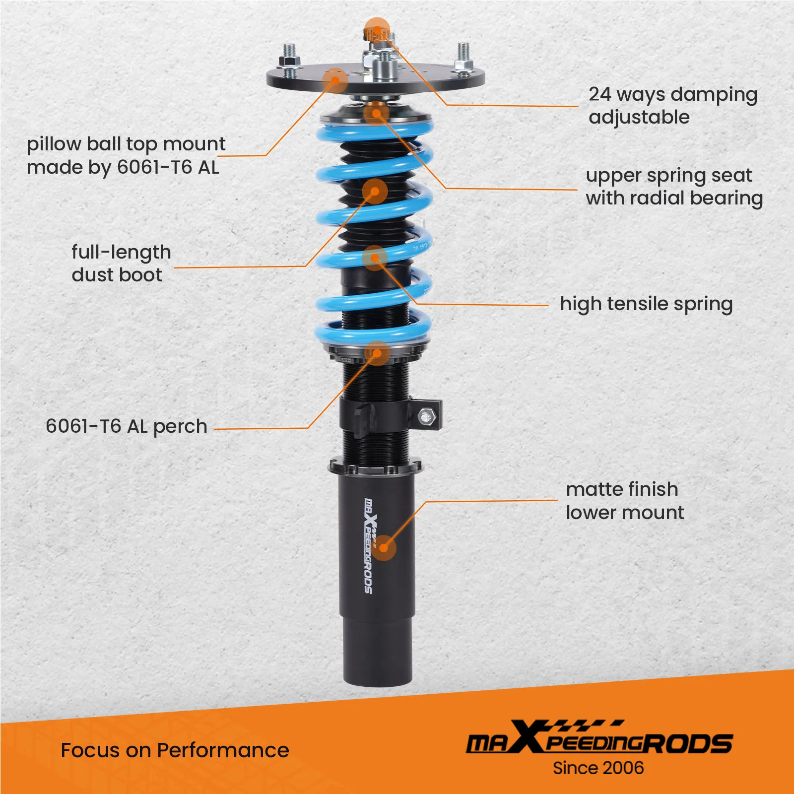 Shock Absorber Coilovers Suspension Kit for F20 F21 F22 F30 F32 2012-2019