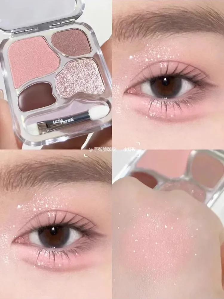 Origineel Little Ondine Oogschaduwpoeder Palette Blush Eyeliner Oogschaduw Highlight Contour Palette Leuke make-up cosmetica