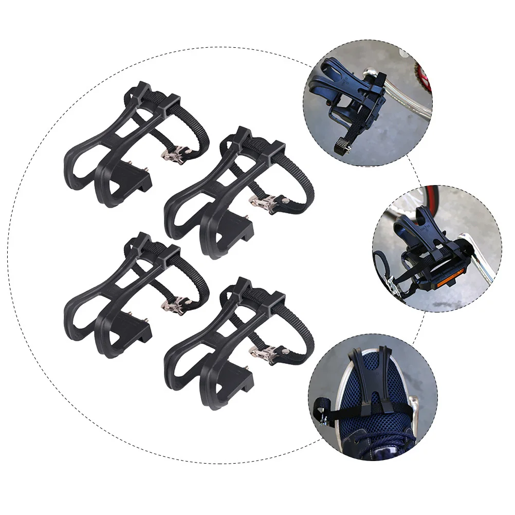 2 أزواج الكلب الفم دواسة كليب الأشرطة دواسات الدراجة موثوقة تحكم فعال الدراجات اكسسوارات لركوب الدراجات