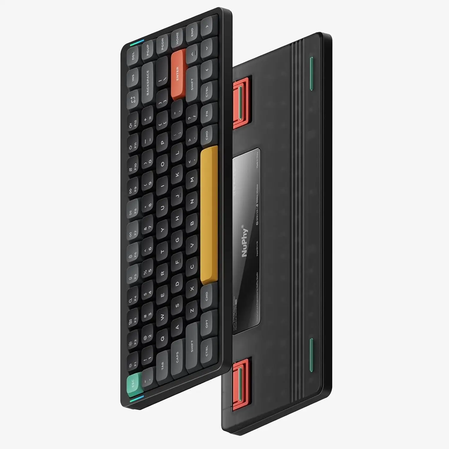 Nuphy Air75 V2 Portable 75% Mechanical Keyboard Wireless Keyboard Supports Bluetooth/2.4G/USB-C RGB Bluetooth Keyboards