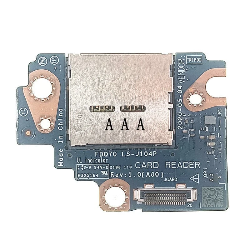 

Card Reader Board for Dell Alienware Area 51M R2 FDQ70 LS-J104P 099J9G 99J9G