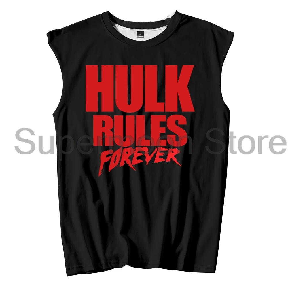 Hulk Hogan Hulk Rules Forever Tank Tops Unisex Sleeveless Gym Vest Women Men Outdoor Streetwear Tops