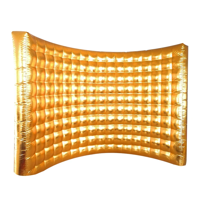 Kommerzielle Gold/Silber Wand 10ft/3m Aufblasbare Fotobox Hintergrund Raumdekoration Fotobudka 360 Fotobox-Wand für Partys – Detail 6
