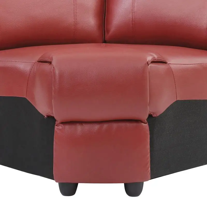 Wedge G765B-W, Red Color Adjustable Shoe for Comfort and Style