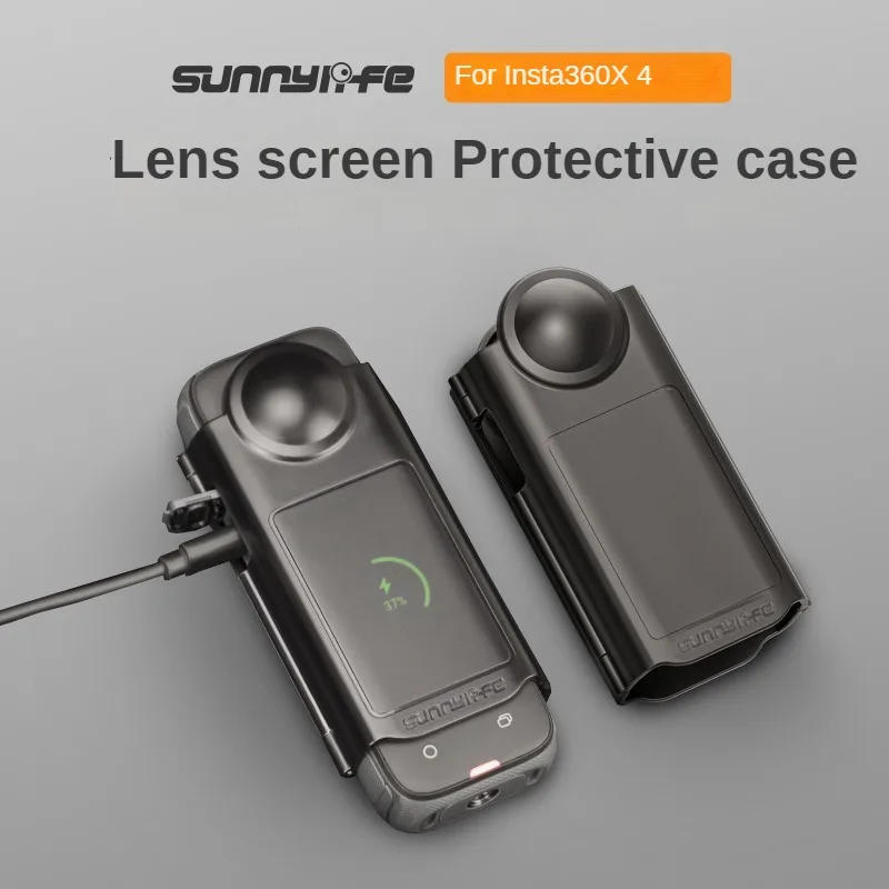 Sunnylife-Étui de protection pour écran d'objectif Insta360, transparent, anti-chute et anti-poussière, accessoires