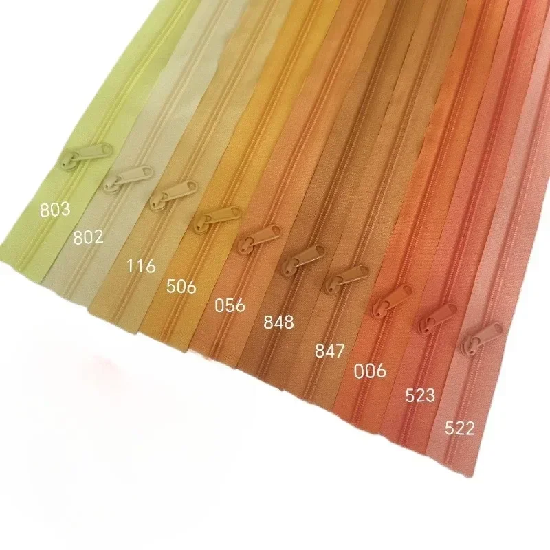 

50m/Lot 5RC Colorful Continuous Ykk Nylon Coil Zipper Chain Makeup Bag Quilt Cover Mosquito Net Luggage Repair Sewing Accessory