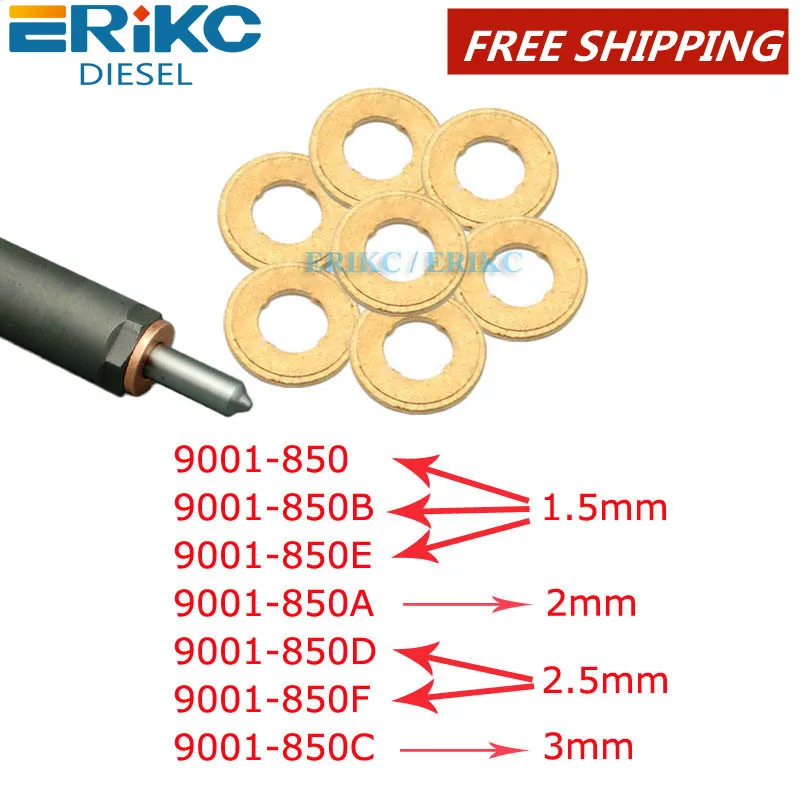 

ERIKC 9001-850 9001-850B 9001-850A 9001-850E Heat Shield 9001-850D 9001-850F 9001-850C For Delphi Injector Copper Washer Shims