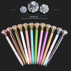 Jonvon Satone 20 Pcs Large Crystal Pen Diamond Ballpoint Pens Metal Pen Student Gift Diamond Ball Stationery Gifts Stylo Rigolo