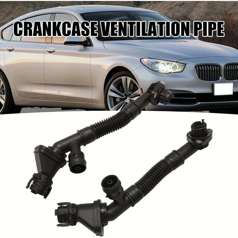 

1 pair Crankcase Vent Hoses Pipe, Left and Right, Replacement 11157646086 11157646087 Fit for BMW 550i 650i 750i X5 X6 4.4L V8