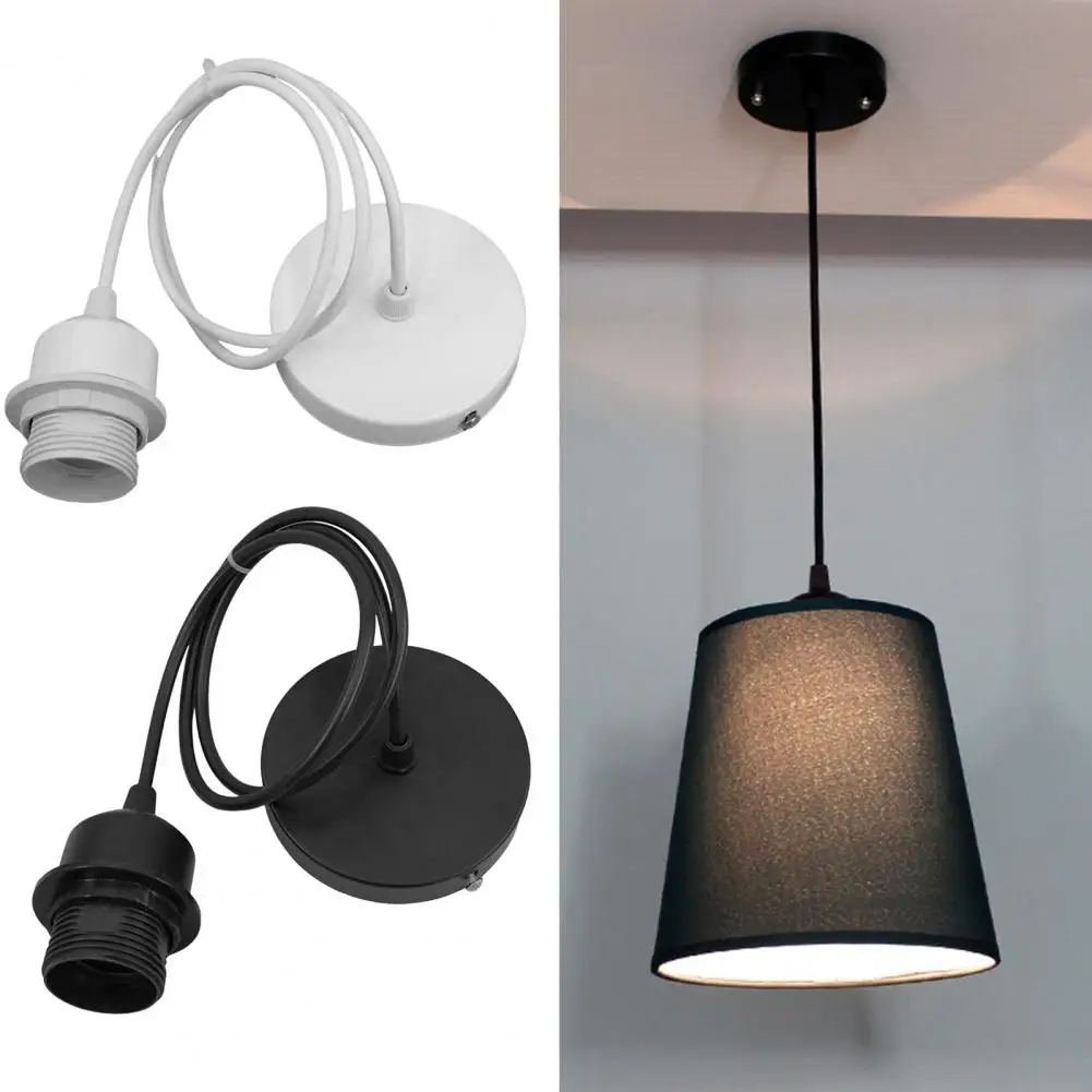 matte black pendant lamp socket E26 E27 antique edison lampholder