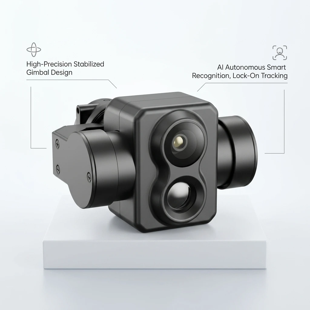 Customized Dual/Triple Optical FPV AI Tracking Module 4K Visible Thermal Imaging Camera Industrial UAV Border Inspection Metal