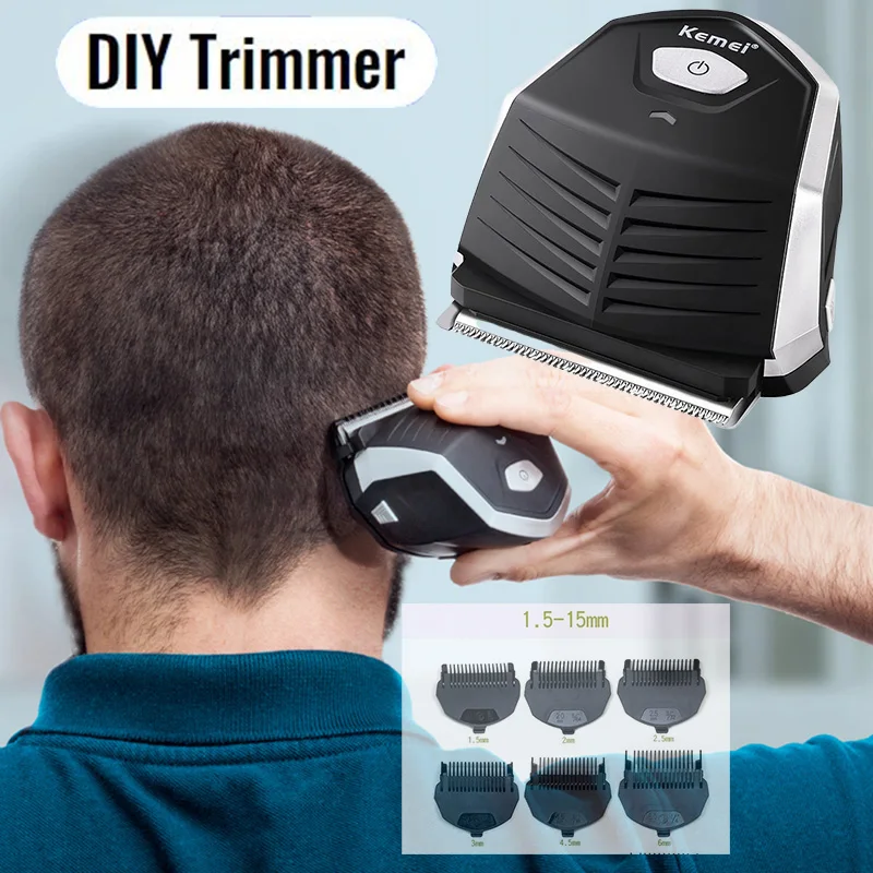 Kemei 6032 Hair Clipper UFO เครา Trimmer มินิแบบพกพาไฟฟ้าเครื่องตัดเครื่องโกนหนวด DIY Grooming สำหรับชาย