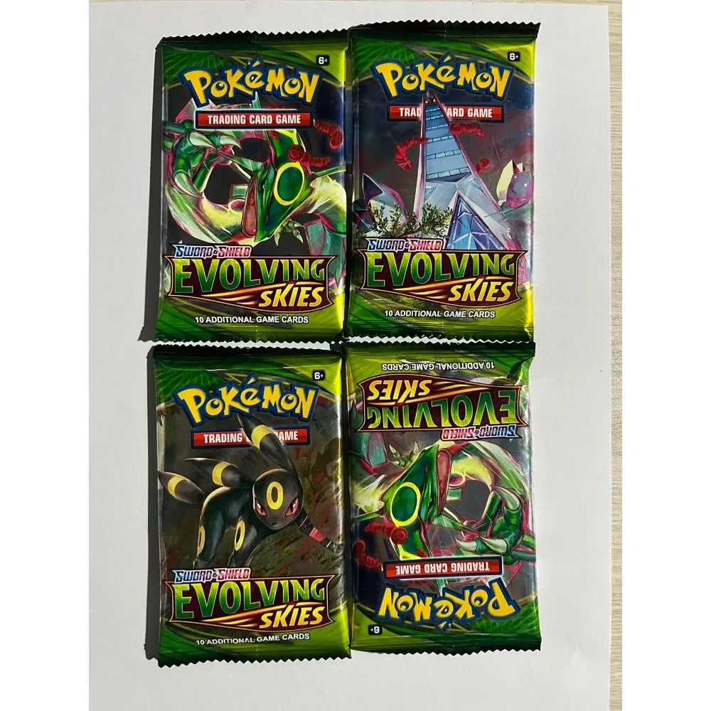Cartas Pokémon Escarlata y Violeta, Evoluciones Prismáticas, Inglés, Booster, 360 Piezas, Juego de Cartas Coleccionables de Batalla, 40 Cartas por Caja